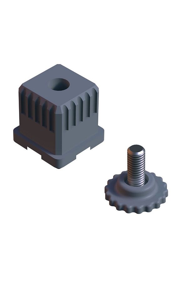 30x30 Gizli Ayarlı Rotil Ayak Takımı (Gri) - 2