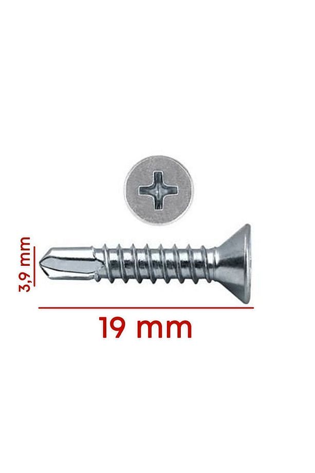 3,9x19 Matkap Uçlu Akıllı Vida (100 ADET) - 2