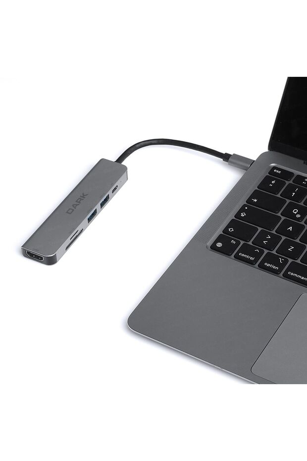 Usb 3.1 Type-c 6 In 1 Hdmi Tf Sd Kart Okuyucu Usb 3.0 & Usb 2.0 / Usb Pd Dönüştürücü Çevirici Hub - 5