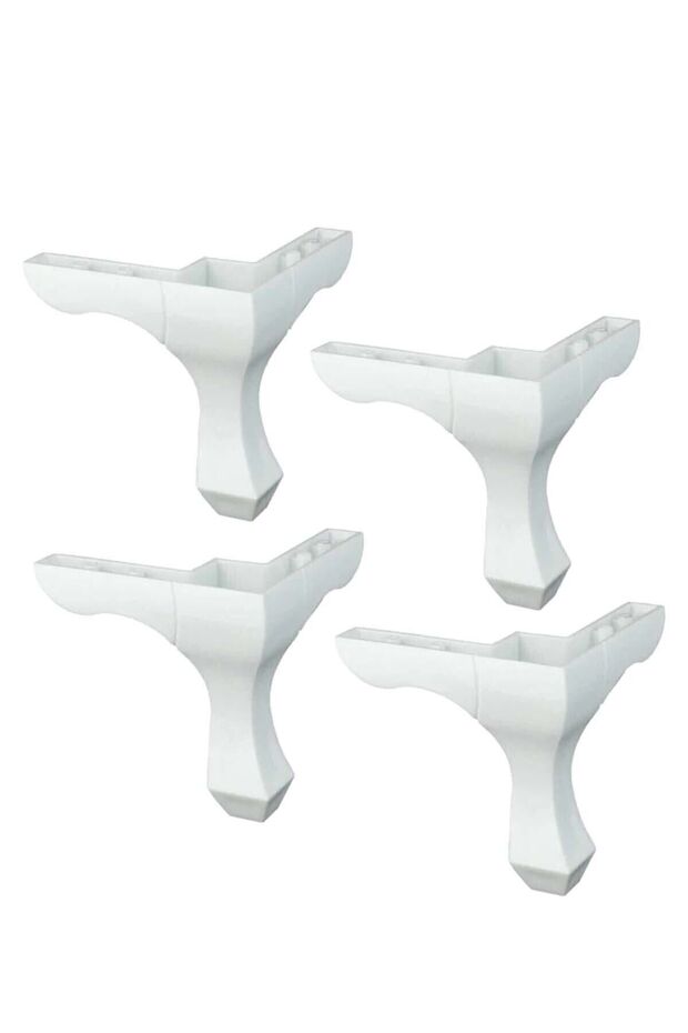 Mobilya Ayağı Plastik Lukens Beyaz 14 Cm 4'lü - Masa Ayakları - Tek Ebat - 2