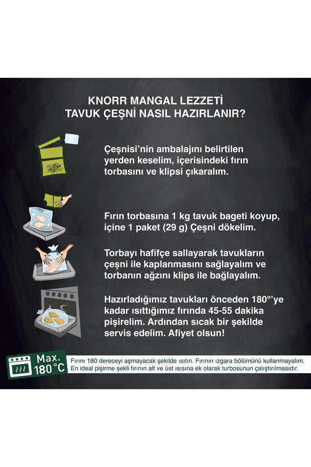 Mangal Lezzeti Fırında Tavuk Çeşnisi 29g X7 Adet - 5