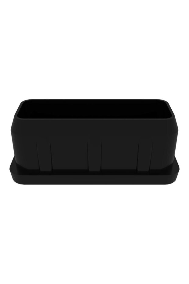 20x50 Mm Plastic Rectangular Interlocking Profile Plug Black (4 PCS) - 3