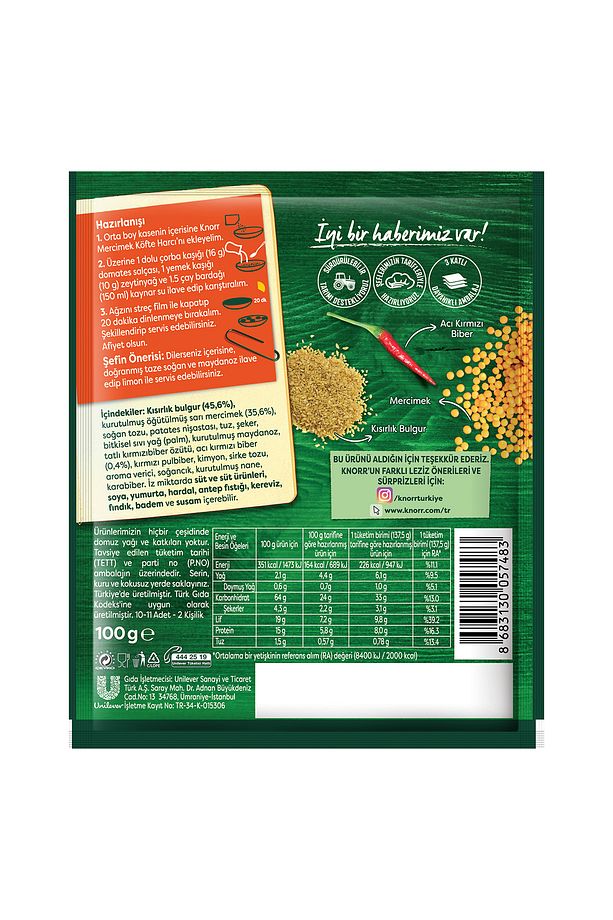 Mercimek Köftesi 100g X3 - 8