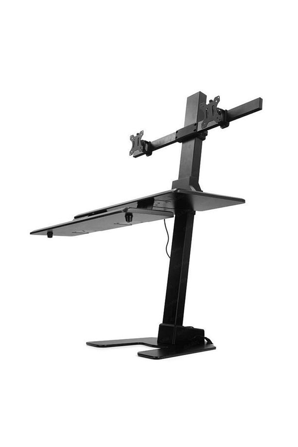 Ws20 Çift Monitör Destekli, Sit-stand Elektrikli Yükseklik Ayarlı Masaüstü Iş Istasyonu Monitör - 1