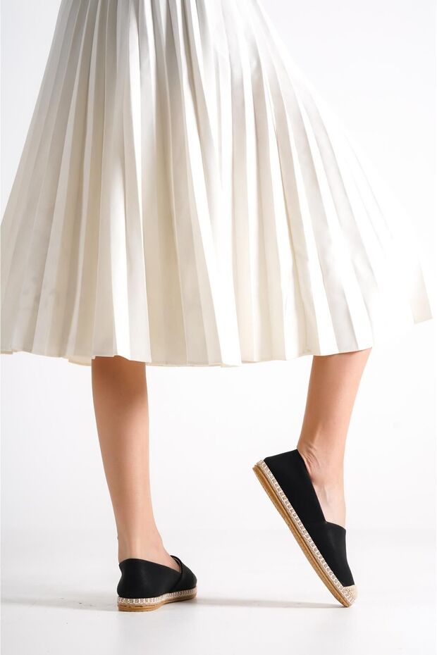 Capone Siyah Kadın Espadril - 9