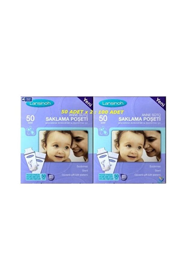 Breast Milk Storage Bag 50 Pack X 2