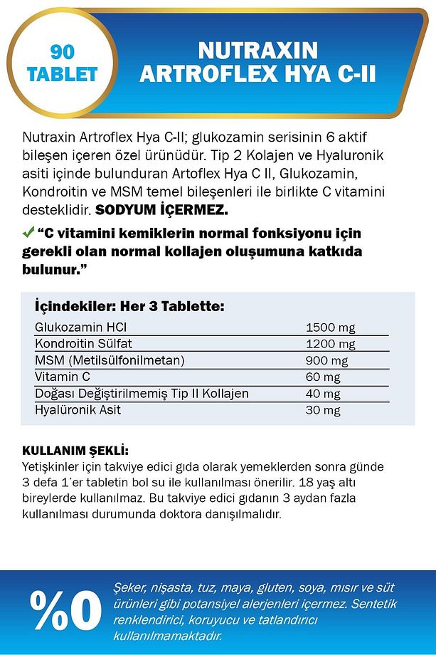 Artroflex - Hya C-ıı Glukozamin 90 Tablet Artroflex Jel Hediye - 4