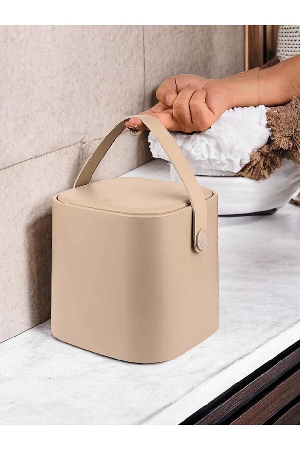 Latte Tutma Saplı Iç Kovalı Tezgah Üstü Mutfak Ve Banyo Çöp Kovası 4 Lt - 2