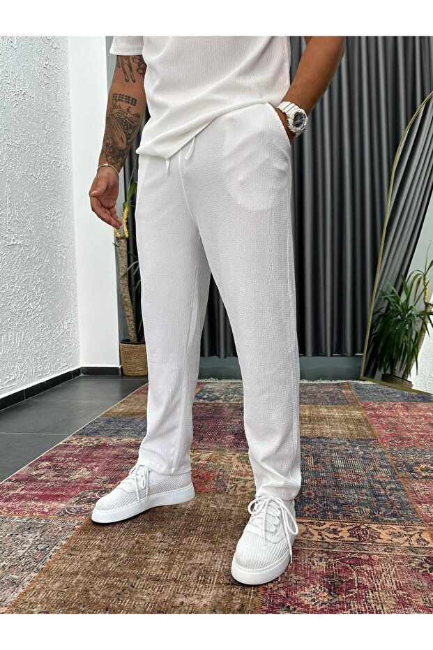 Bürümcük Fabric Comfortable Fit Loose Sweatpants