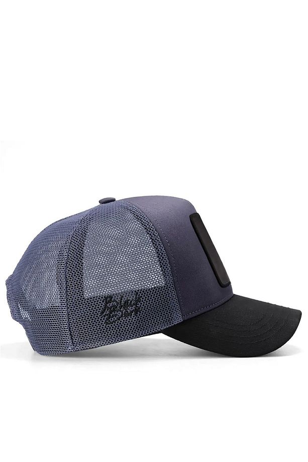 V1 7 Numara Logolu Siyah-antrasit Trucker Şapka - 2