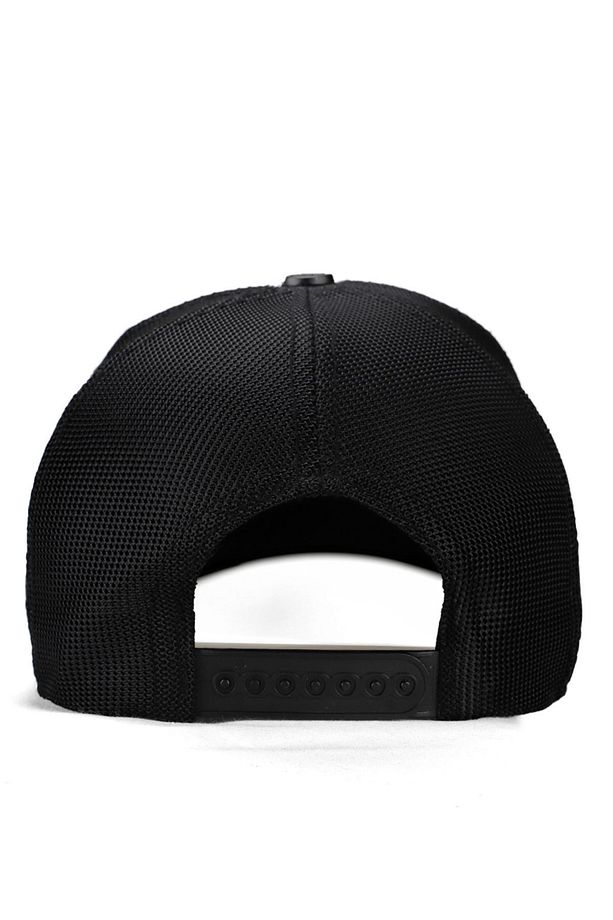 V2 Limited Edition Logolu Siyah Trucker Şapka - 5