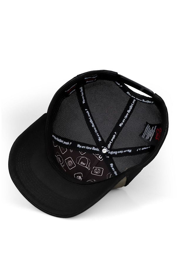 V1 Kartal Logolu Siyah-haki Trucker Şapka - 3