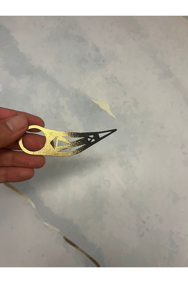 Gold Siyah Karambit - Valortant Karambit - CsGo Karambit Bıçak Figürü - 8
