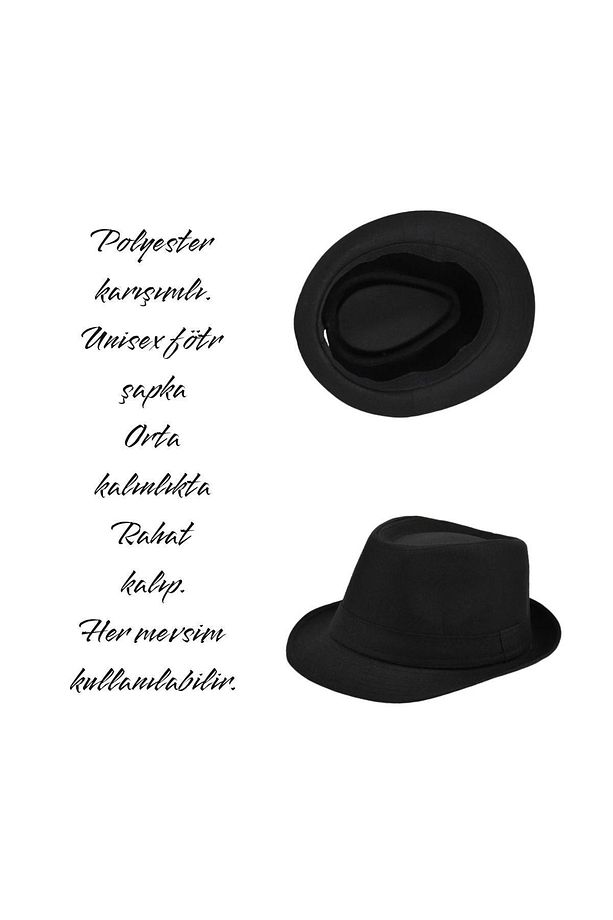 Fötr Şapka Çocuk Genç Unisex Lüks Tasarım - 7
