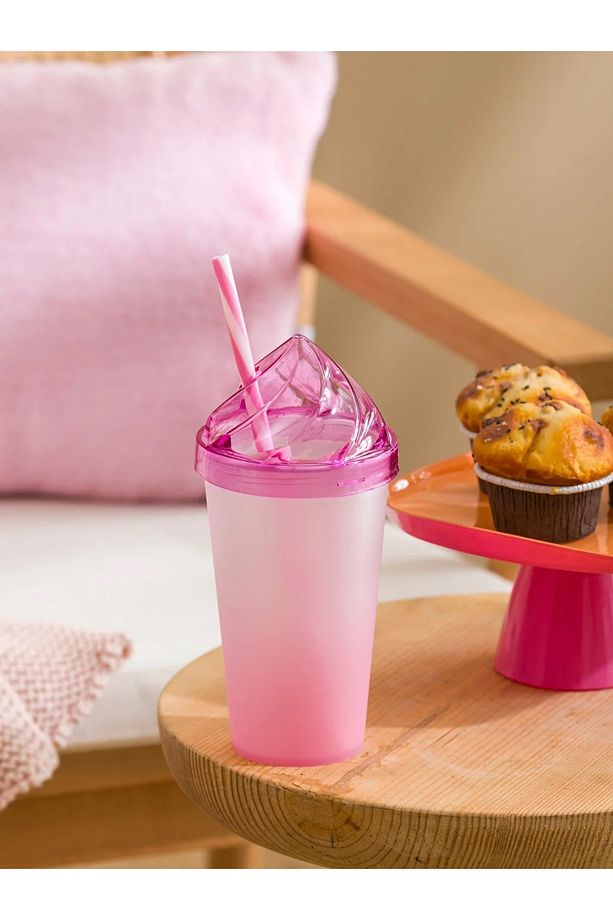 LCW HOME Barbie Baskılı Pipetli Bardak 660 Ml - 2