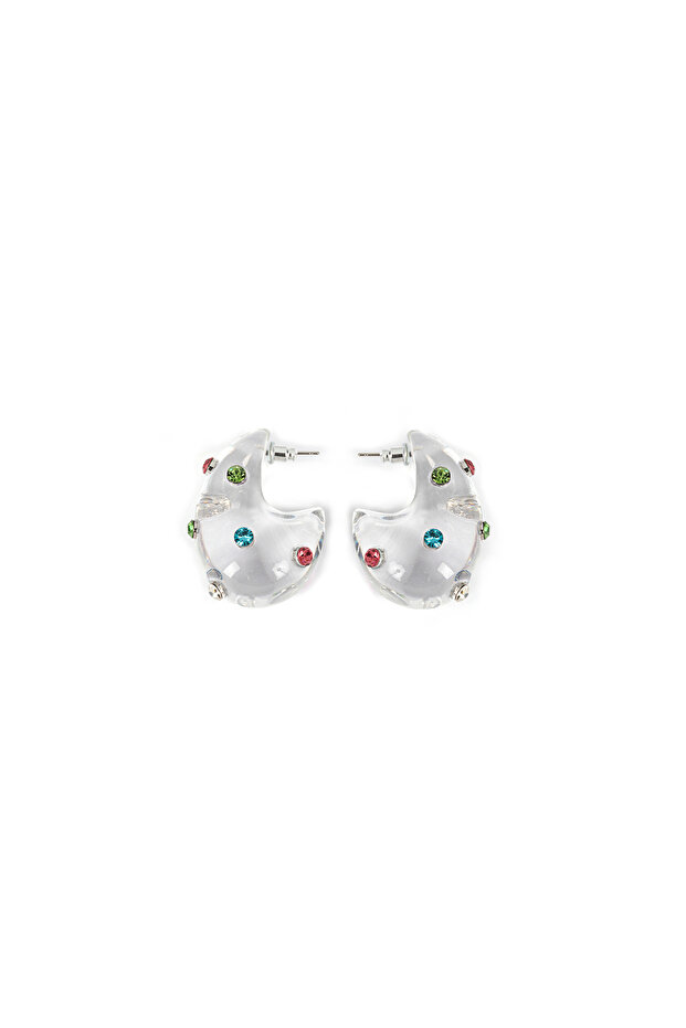 Coloured stones earrings