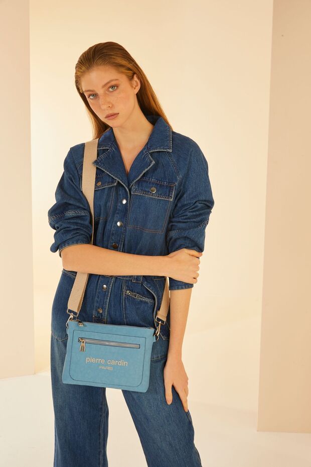 Blue Women's Shoulder Bag 05PO24Y1692