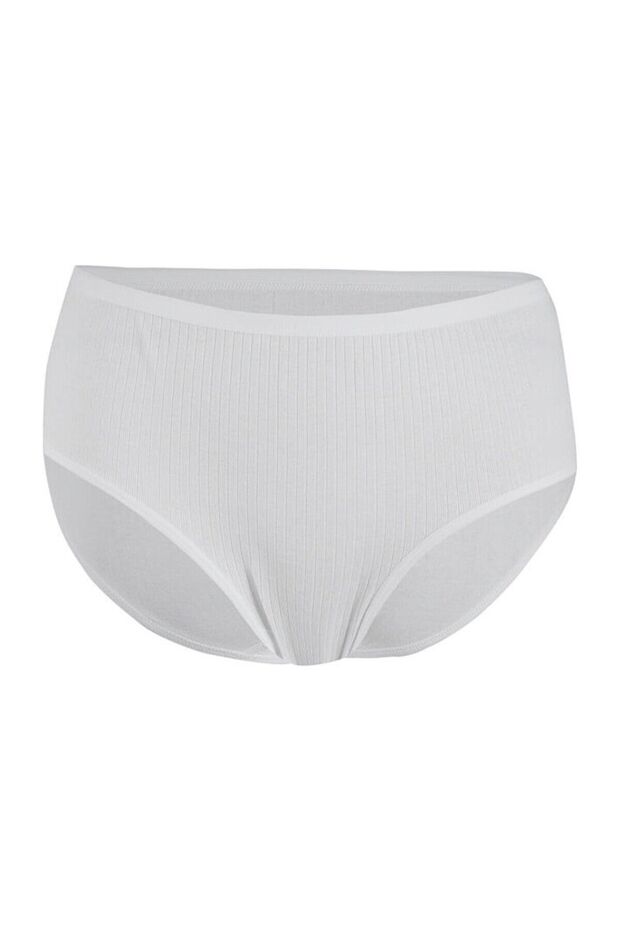 3 Pieces White Color High Waist Striped Bato