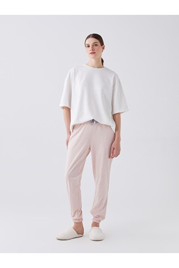 Women's Jogger Pajama Bottom - Flat Cut with Elastic Waist