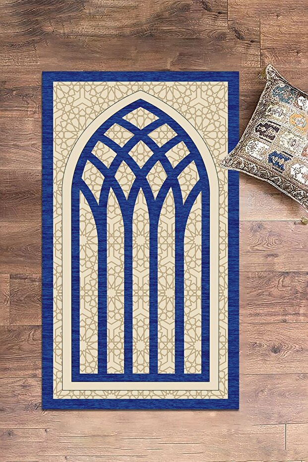 Digital Printed Washable Stylish Motif Prayer Rug 70X130 cm