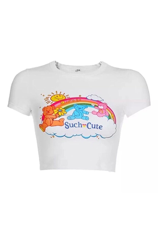 Beyaz Such Cute Crop - 3