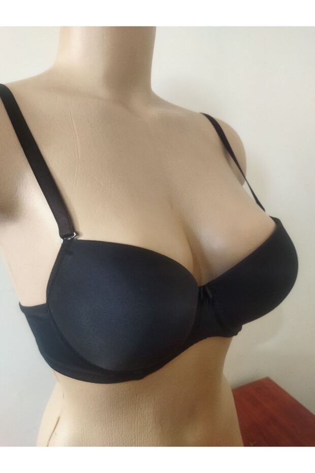 Covered Underwire Bra with Full Support Inside - 3