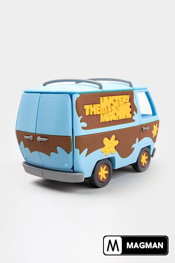 Scooby Doo Gizem Arabası, 37 Parça Le go Seti Eğitici Oyuncak Araba Yapım Seti Mavi Kahve Renk - 9