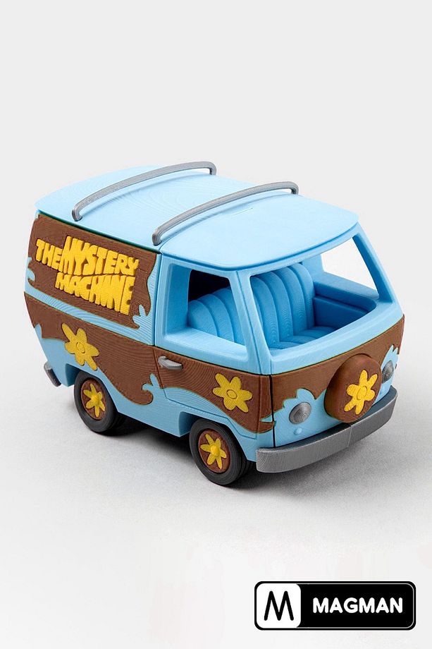 Scooby Doo Gizem Arabası, 37 Parça Le go Seti Eğitici Oyuncak Araba Yapım Seti Mavi Kahve Renk - 5