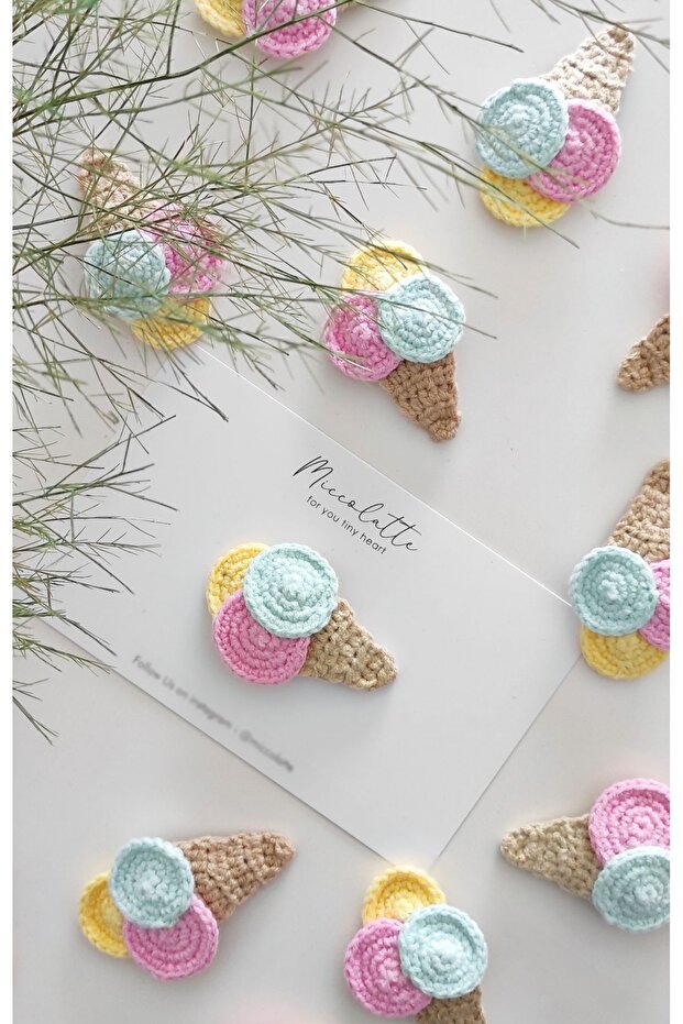 Hairless Baby Buckle Hand-knitted Ice Cream