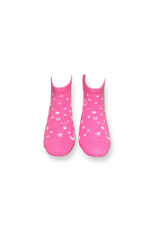 Unisex Yıldız Desenli Patik Çorap - 2