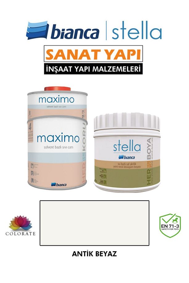 Stella 4-6 M2 Boyama Seti ( 500Ml Boya+ 500Ml Maximo Parlak ) - 1