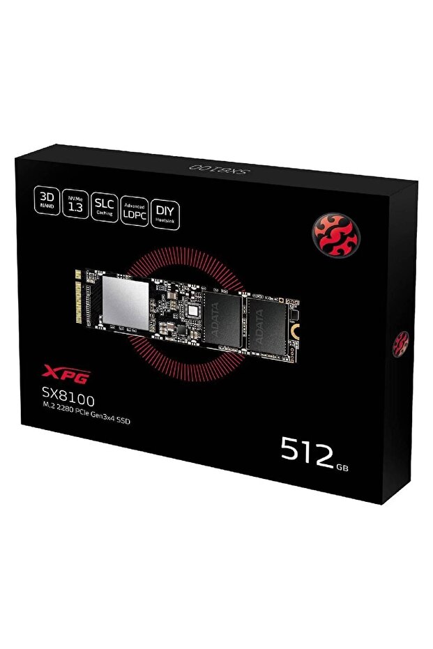 Adata 512gb Sx8100np Pcıe M.2 3500-3000mb/s Flash Ssd - 1