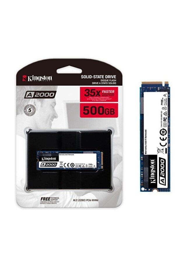 A2000 500gb 2200/2000mb/s Nvme M.2 2280 Pcıe Ssd (Sa2000m8/500g) - 1