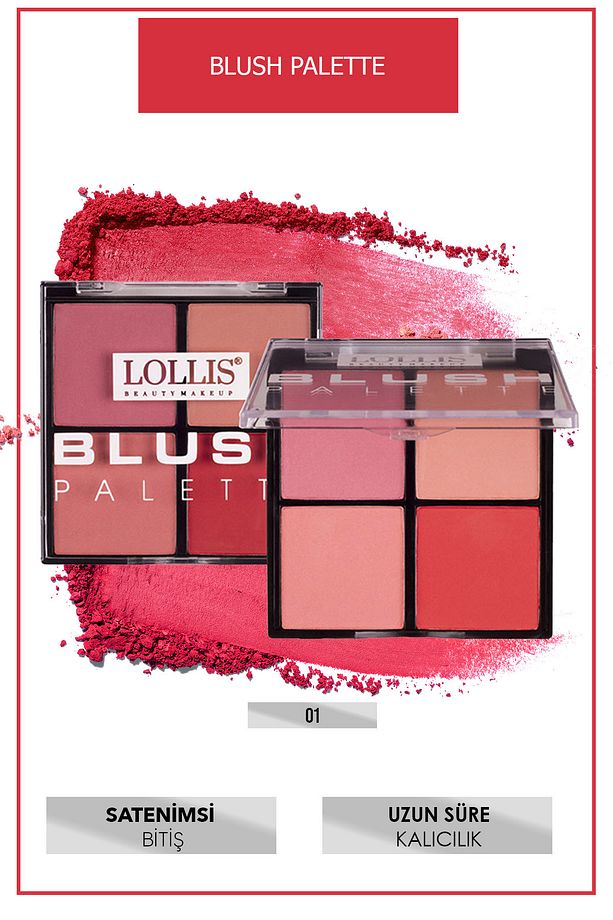 Allık Paleti 01 4 Renk / Blush Palette 01 4 Colors - 6