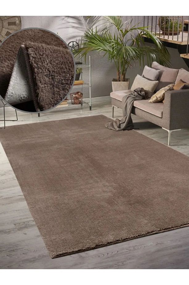 Puffy Vizon Halı Peluş Yumuşacık Yıkanabilir Kaymaz Taban Çocuk Odası Oturma Odası Yolluk Koridor - 1