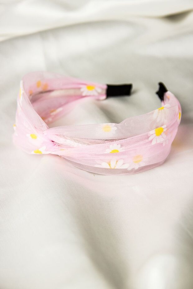 Papatya Işlemeli Taç - 1