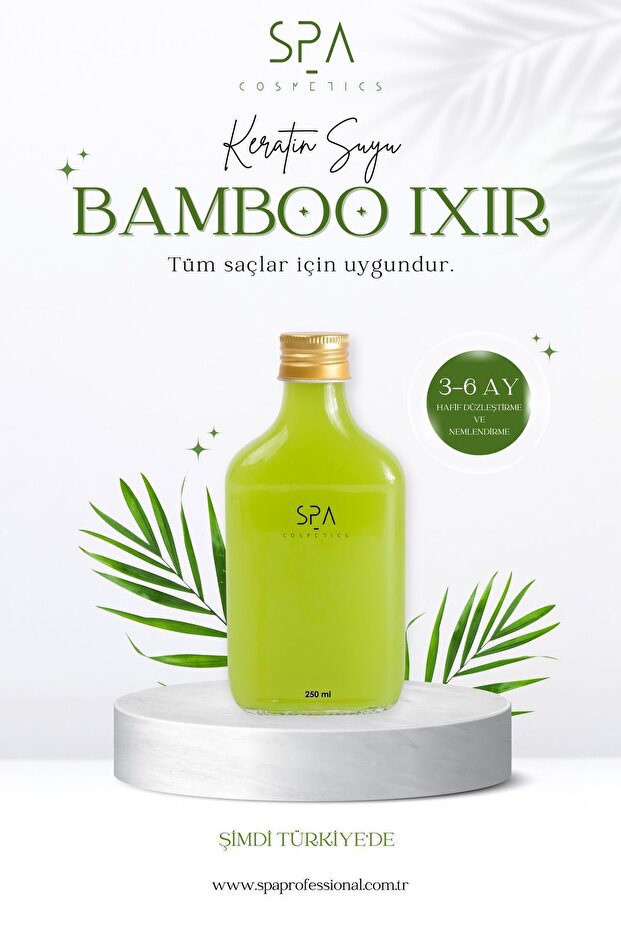 SPA Pro Keratin Suyu İxir 'Bambu Özlü' 250 ml. 3lü Set - 1