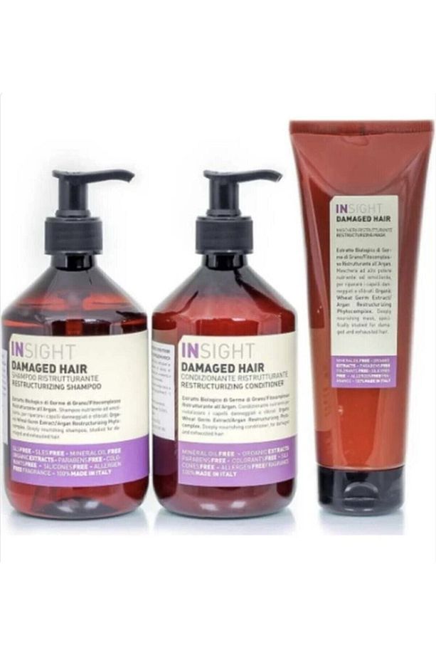 Damaged Hair Şampuan 400 ml + Krem 400 ml + Maske 250 ml - 1