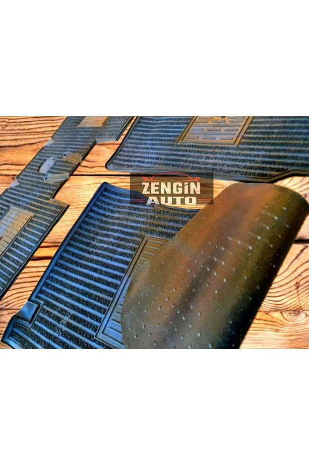 Tofaş Paspas Mavi 4t Logolu Dekorlu Mavi Iplikli - 4