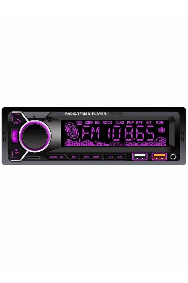 Bsv 4800 Rgb 7 Renk Değiştiren Çift Usb Bluetoothlu Aux Sd Kart Amfi Çıkışlı Kumandalı Teyib - 4