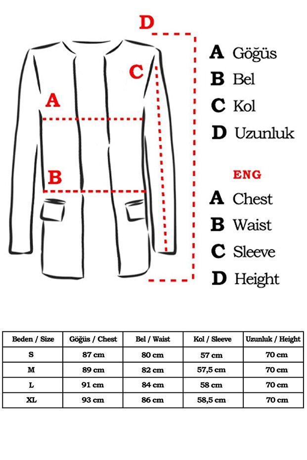 Ecru-Taillennaht-Langjacke für Damen ARM-18K001308 - 4