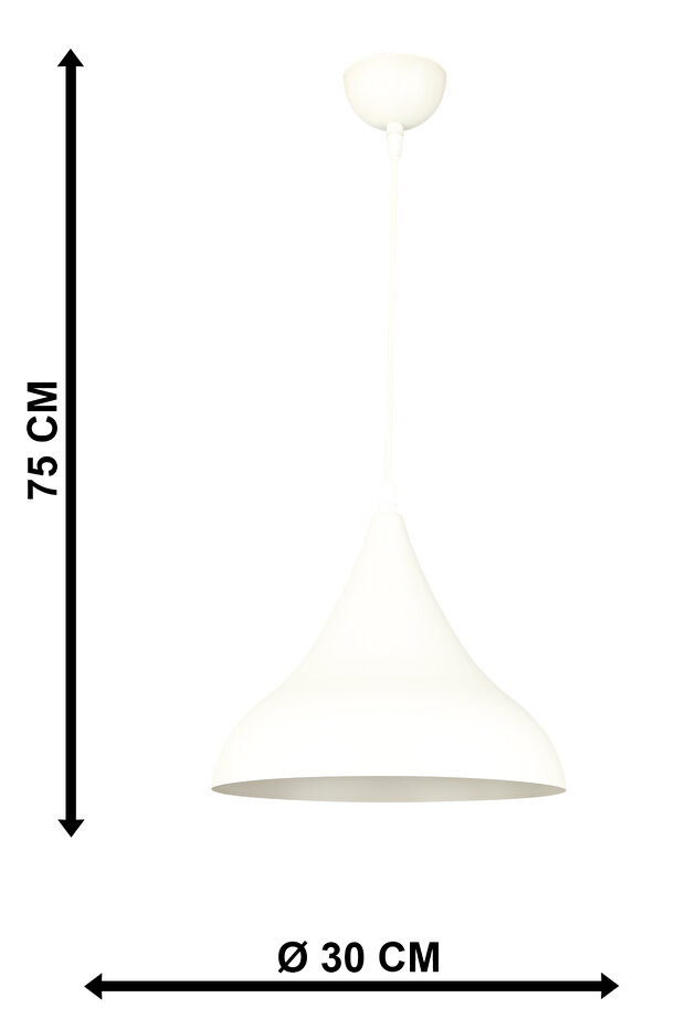 Muti Tekli Avize Beyaz - 4