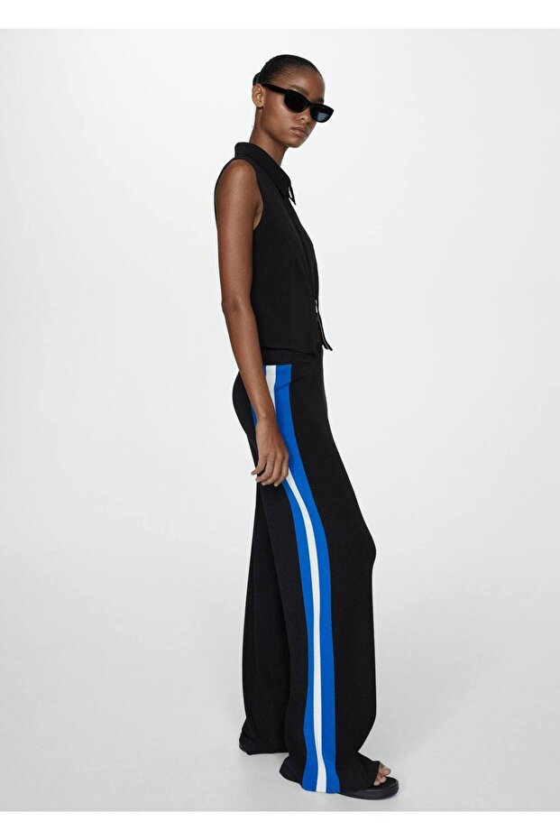 Pamuklu Keten Triko Pantolon - 7