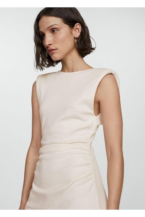Drape detaylı elbise - 6