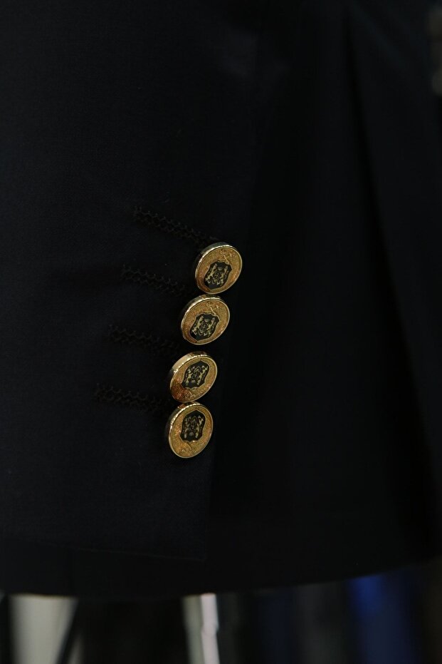 Lacivert Blazer Ceket - 5