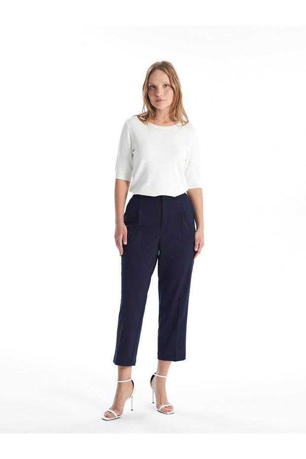 LCWAIKIKI Classic Elastic Waist Comfortable Fit Women's Trousers
