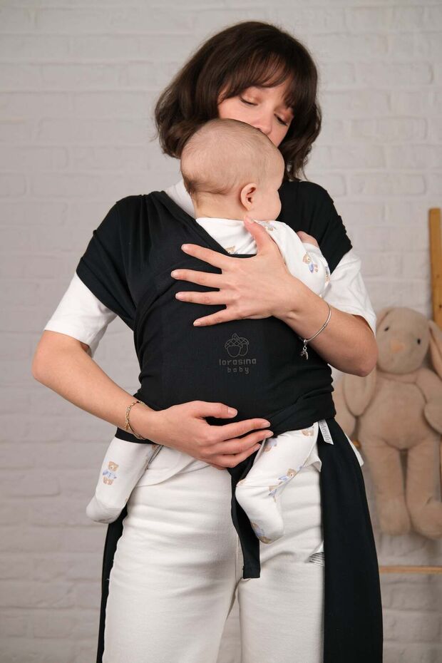 Adjustable Sling with Back Support, Wrap, Carrying Shawl, Baby Carrier