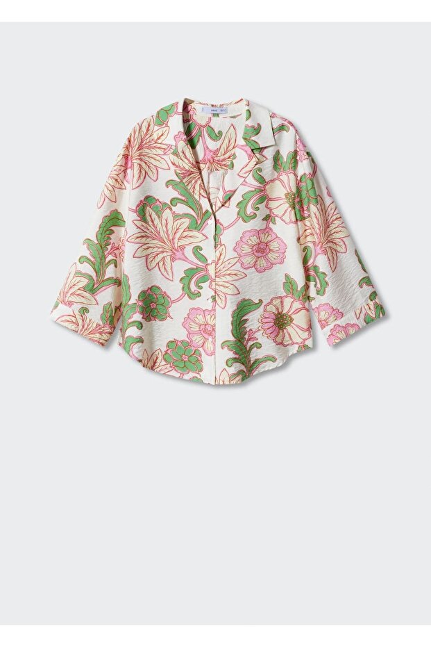 Baskılı dokuma gömlek - 3