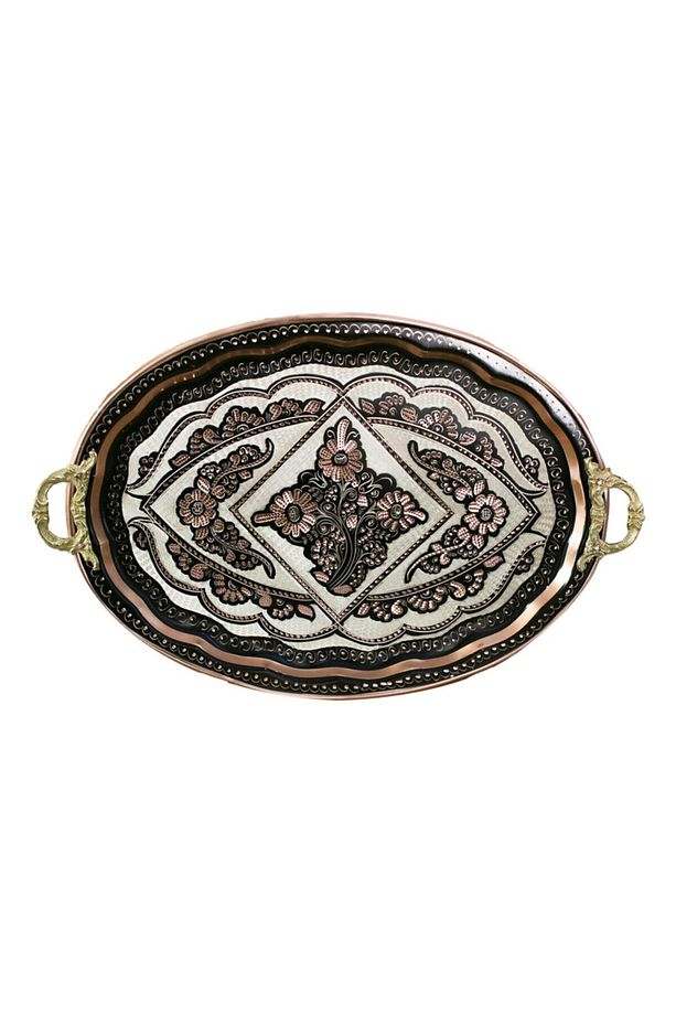 Bakır Tepsi Oval - 1