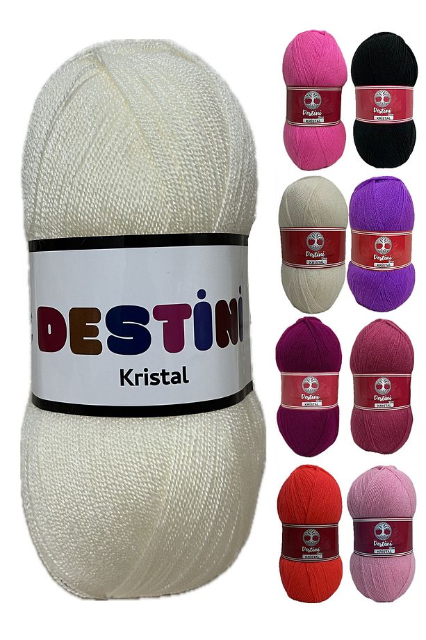 Kristal Lif İpi 1 Adet 100 Gr 475 Metre Şiş 3-3,5 Tığ 3,5 No - 1
